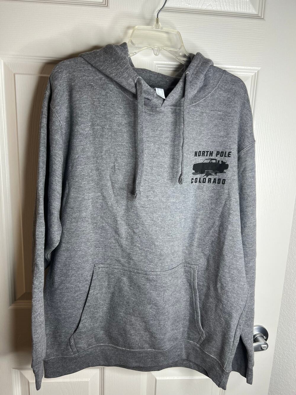The Duck Company Unisex North Pole Colorado Hoodie Sweatshirt Grey NEW - Size L